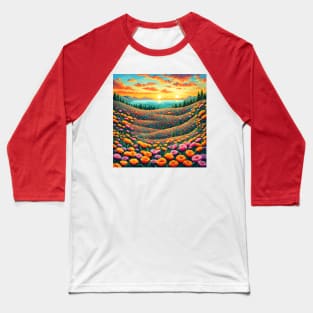 Field of flowers Baseball T-Shirt